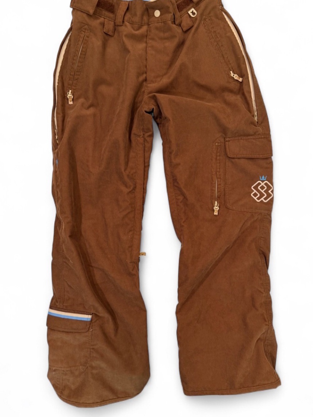 Special Blend 15K Brown Corduroy Snowboard Ski Pants – Women’s Small